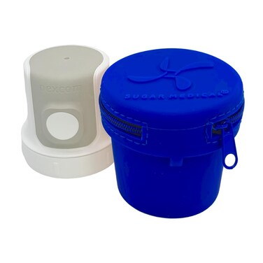 Sugar Medical Travel Protective Case for Dexcom G7   Diabetic Care Products   Diabetic Dexcom G7 Cover   Protect Dexcom G7  Diabetes Care (Blue)