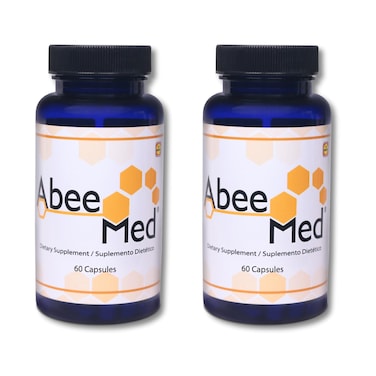 AbeeMed Natural Supplement - Bee Venom Apitoxin Manuka Honey - Supports Inflammation &amp; Mobility - Neck and Backache - Supports Joints &amp; Muscles- Sprains, Bruises and Strains - Pack of 2 120 Caps