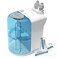 NASALFRESH MD - Dual Powered Nasal Irrigation System Nasal Rinse and Wash - Sinus Decongestant Relief System w/ 30 Saline Packets - Rechargeable - Snoring Remedy