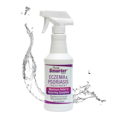 Eczema &amp; Psoriasis Therapy with Hypochlorous Acid, All-Natural, Hypoallergenic, Itch Relief, No Sting, Safe for Adults, Kids and Seniors, 16fl oz (473 mL) Clear Spray