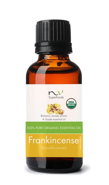 Organic Frankincense Essential Oil - 1 Fl Oz - USDA Certified Organic, Non-GMO,Pure &amp; Natural, Therapeutic Grade Oil for Diffuser, Skin &amp; Nail Care &amp; Home Essentials
