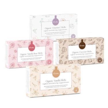 Femallay Moisturizing Vaginal Suppositories   Variety Pack   Melts Rich in Vitamin E   Hyaluronic Acid Alternative   Helps Vaginal Dryness &amp; Odor   Restores Vagina During Menopause [for Women]