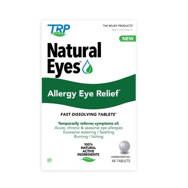 Natural Eyes Allergy Eye Relief Fast Dissolving Tablets for Eye Allergy Symptoms Including Eye Itchiness, Eye Burning, and Excessive Watering of The Eye.