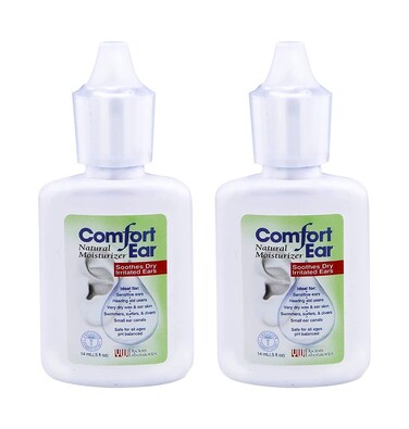 Westone Comfort Ear Natural Ear Drops for Itchy Ears, Ear Ache Drops Adults &amp; Kids   Earwax Aid for Dry Ears   Personal Comfort for Hearing Aid, Swimmers, and Ear Itch Relief for Humans   Pack of 2