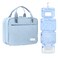 ESSENTE Women's Travel Toiletry Bag with Removable Pouch and Hanging Hook - Water Resistant Makeup Cosmetic Oraganizer with Multiple Compartments for Accessories (POWDER BLUE)