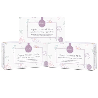 Femallay Everyday Moisturizing Vitamin E Vaginal Melts, 100% Natural Suppositories, For Dyness and Menopausal Women, Limited Ingredients, 42 Individually-Sealed Melts + 1 Applicator