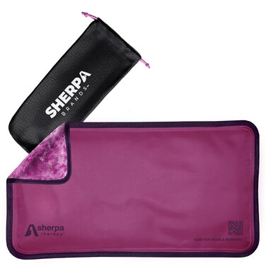 Large Ice Packs for Injuries Reusable - Soft Gel Hot and Cold Packs for Injuries, Hip, Shoulder, Back Pain Relief - 12" x 15" - Purple