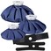 Ice Bags for Injuries Reusable - Dual Hot Water Bag for Pain Relief and Soft Ice Packs for Injuries - Set of 3 Bags and 2 Straps