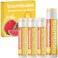 4-Pack Watermelon SPF 15 Lip Balm - Organic Ingredients, Broad Spectrum UVA/UVB Protection - Hydrating &amp; Moisturizing, USA Made