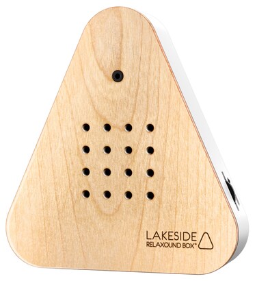 RELAXOUND Original Lakesidebox Birch - Modern Nature Sound Box - Relaxing Forest Lake Atmosphere - Motion Sensor with Sound - Relaxing Tool