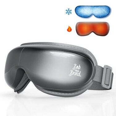 BOB AND BRAD Eye Massager with Heat and Cooling, EyeOasis 3 Eye Mask for Migraines FSA HSA Eligible, Heated Face Massager for Eye Strain Dry Eye Relief Improve Sleep, Gifts for Women Men Mom Dad