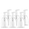 Bar5F 6-Pack Foaming Pump Bottle for Dr. Bronner's Castile Soap and All Generic Concentrated or Regular Soaps, Crystal Clear, 8.5-Ounce   Set of Bulk