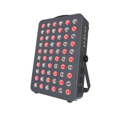 Hooga Red Light Therapy Panel for Face &amp; Body, 60 LEDs, 660nm &amp; 850nm Near Infrared, Timer for Pain Relief, Skin Health, Anti-Aging, Sleep, Energy &amp; Recovery, Includes Hanging Kit &amp; Handle - HG300
