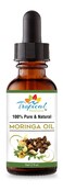 Moringa Oil - Cold-Pressed, Unrefined, Vegan Hair &amp; Skin Oil - All Natural 100% Pure Organic Non-GMO - Aceite de Moringa Para Las Arrugas