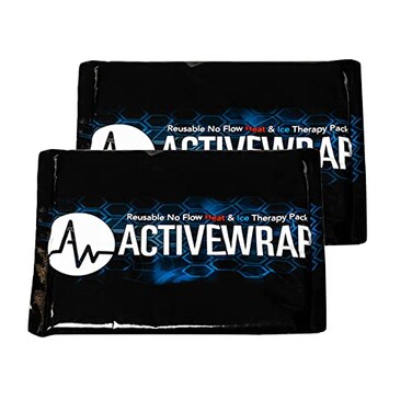 Ice Packs for Injuries Reusable, Hot Cold Packs for Pain Relief, First Aid &amp; Injury Recovery. Includes 2 individual pack covers for use in ActiveWrap Knee,Shoulder &amp; Back Ice Wraps Large, 7x 10 inches