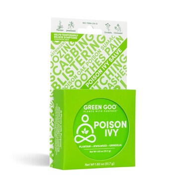 Green Poison Ivy Treatment &amp; Relief salve, Natural Poison Ivy Cream For Soothing Irritation, Protecting Skin &amp; Relieving Pain &amp; Itching, 1.82 Oz