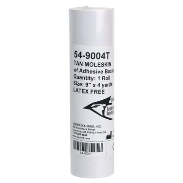 Jaybird and Mais MOLESKIN Moleskin Roll: 9 in. x 12 ft. (Tan)