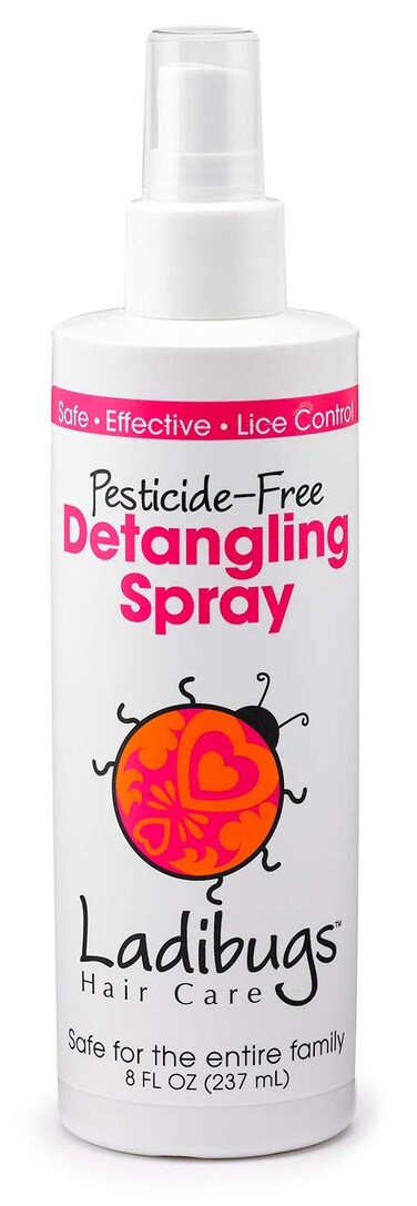 Ladibugs Detangler Spray 8oz   Best Kids Hair Detangling   Leave-in Conditioner &amp; Head Lice Deterrent   Natural, Sulfate-Free, Made in The USA