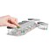 Sagely Smart XL Weekly Pill Sorter   Easy-to-Use Large Weekly Pill Organizer   Portable 2 Times a Day Weekly Magnetic Pill Organizer (White/Gray)