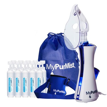 MyPurMist New Classic Handheld Personal Steam Inhaler, Vaporizer and Humidifier (Plug-in) with Bonus Hands-Free Holder