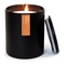Calyan Wax Co. Soy Wax Candle, Cedar + Tobacco Scented Candle, 75 Hour Burn Time, Aromatherapy Soy Candles, Non Toxic &amp; Vegan Soy Wax, Black Tumbler Scented Candles, 13oz