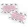 Lash Extension Aftercare Instructions Cards   Package of 50   Eye Lashes with Pink Inlay Design Double Sided Size 3.5 x 2" inches After Care (3-4 Week Fillers)