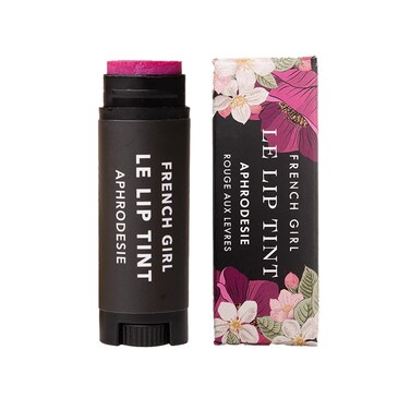 French Girl Le Lip Tint - Moisturizing &amp; Hydrating Lip Balm for Sheer, Buildable Coverage &amp; Shine, Clean Formula, Organic Ingredients, Vegan &amp; Cruelty-Free - Aphrodesie