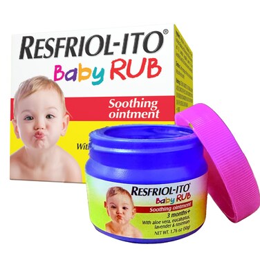 Resfriol-ito Baby Rub - Gentle, Soothing Chest Ointment Balm for Babies 3 months or older 1.76 Oz