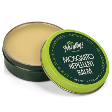 Murphy's Naturals Mosquito Repellent Balm for Outdoor Patio, Hiking, Camping, Plant-Based with Cedarwood, Lemongrass &amp; Rosemary, DEET-Free, 2 oz
