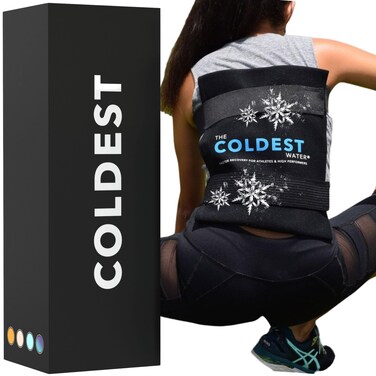 Coldest Ice Pack for Back Pain Relief - All Body Multipurpose Ice Pack for Lower Back Pain, Swelling, Bruises, Surgery, Cramps - Hot &amp; Cold Therapy Large Ice Pack - Reusable &amp; Adjustable Gel Ice Pack