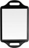 MIRRORVANA X-Large Barber Hand Held Mirror with Double Comfy Handles - Big &amp; Long Back of Head Mirror for Men's Haircut, Barbershop, Salon and Professional Hair Stylists - 14" x 8.5" (Black)
