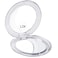 MIRRORVANA Small 12X Magnifying Travel Makeup Mirror, Dual-Sided 12X/1X, Foldable and Lightweight, Portable Compact Mirror Design - Ideal for Handbag, Purse, or Pocket Use - 3.3" Diameter