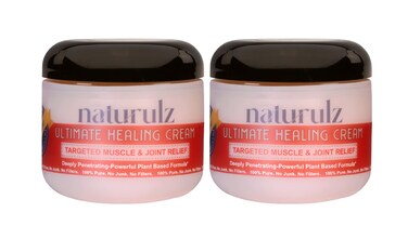Naturulz Bundle and Save!- Ultimate Healing Cream Bundle Fast Acting Topical Relief (2) with Capsicum, Arnica and Peppermint for Muscles, Joints, Soreness and Discomfort