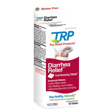 The Relief Products Diarrhea Relief Fast-Dissolving Tablets, 50 Count