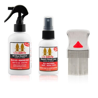 Lice Treatment and Prevention Kit, Small - Nit Glue Dissolver, Repel Lice Prevention Spray and Comb for Nit and Lice Free Hair