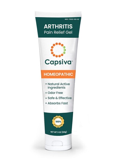 Pain Relief Topical 3oz Tube, for Your Hands, Neck, Back, Joints, Non-Greasy, No Burn, Odor Free, Homeopathic Active Ingredients, Contains Capsaicin &amp; Arnica, Absorbs Fast