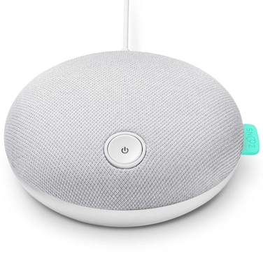 SNOOZ Button - White Noise Sound Machine - Non-Looping White Noise, Pink Noise, and Fan Sounds Plus Bluetooth Speaker - Cloud