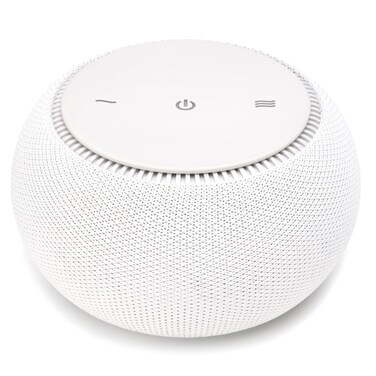 SNOOZ Pro - Smart White Noise Machine &amp; Travel Case - Real Fan Inside, Non-Looping White Noise, Adjustable Tone &amp; Volume - App-Based Remote Control &amp; Sleep Timer (Cotton)