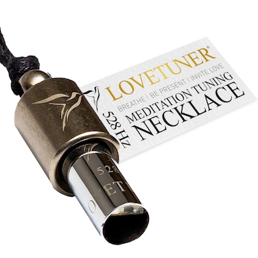 LOVETUNER Mindful Breathing &amp; Meditation Tuning Necklace   528 Hz Solfeggio Love Frequency   Stress Relief Whistle Necklace   Promote Calm through Sound &amp; Breathwork for Adults