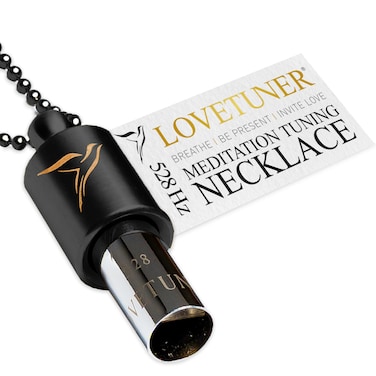 LOVETUNER Mindful Breathing &amp; Meditation Tuning Necklace   528 Hz Solfeggio Love Frequency   Stress Relief Whistle Necklace   Promote Calm through Sound &amp; Breathwork for Adults