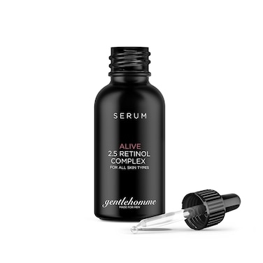 Men's Anti-Aging Retinol Serum - Hydrating Serum with Hyaluronic Acid, Vitamin B6, and Aloe Vera - Reduces Signs of Aging, Dark Spots, and Fine Lines