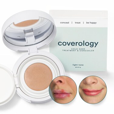 Cold Sore Treatment &amp; Cold Sore Concealer - Lightweight Treatment &amp; the Best Full Coverage Cold Sore Cover Up Makeup to Help Disguise and Soothe - Light