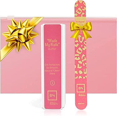 Made My Nails Buffer, Ultimate Shine 3 Way Nail Buffing Block with Professional Nail File 120/180 Grit-Perfect All in One Manicure Tool for Smooth, Shiny, Twinkling Nails