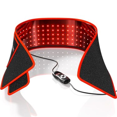 Bestqool Red Light Therapy Belt, Near Infrared Light Therapy &amp; Red Light Therapy for Body, Pads Wearable Wrap for Knee Waist Elbow, Muscle Recovery, Infrared Therapy for Pain Relief