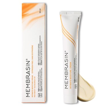 Membrasin Intimate Moisture Cream   50ml   Natural Feminine Hydration for Menopause Support &amp; Quick Daily Comfort   Estrogen-Free Topical Vulva Cream to Help Relieve Vaginal Dryness, Burning &amp; Itching