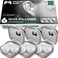 PQ Wax Ear Plugs for Sleep - 6 Silicone Wax Earplugs for Sleeping and Swimming - Gel Ear Plugs for Noise Cancelling, Wax Plugs Protect Ears While Sleeping with Sound Blocking 32 Db (6-Pillows), White