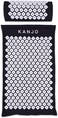 Kanjo FSA HSA Eligible Premium Acupressure Mat and Pillow Set for Back Pain Relief &amp; Neck Pain Relief, with Memory Foam Pillow, Includes Carry Bag, Black
