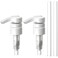 Bar5F Pump for 33.8-Oz Shampoo and Conditioner Liter Bottles 1" inch Bottle Neck 2-Pack (White)