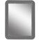 Locker Mirror Magnetic for Boys or Girls Locker, Gray 5" x 7" - Real Glass Magnetic Mirror for School Locker, Office, Home