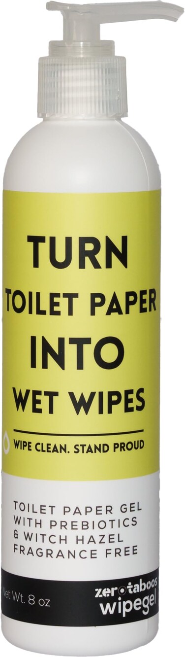 Turn Your Toilet Paper Into Cooling Flushable Hemorrhoid Wipes with Witch Hazel Gel &amp; Prebiotics   Soothing Daily Cleaning for Women &amp; Men &amp; Postpartum Care   Up to 400 Wipes   Septic safe